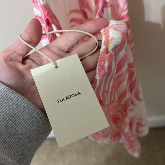NWT Tularosa Fairytale Romper in Pink Palm Print - Picture 4 of 8